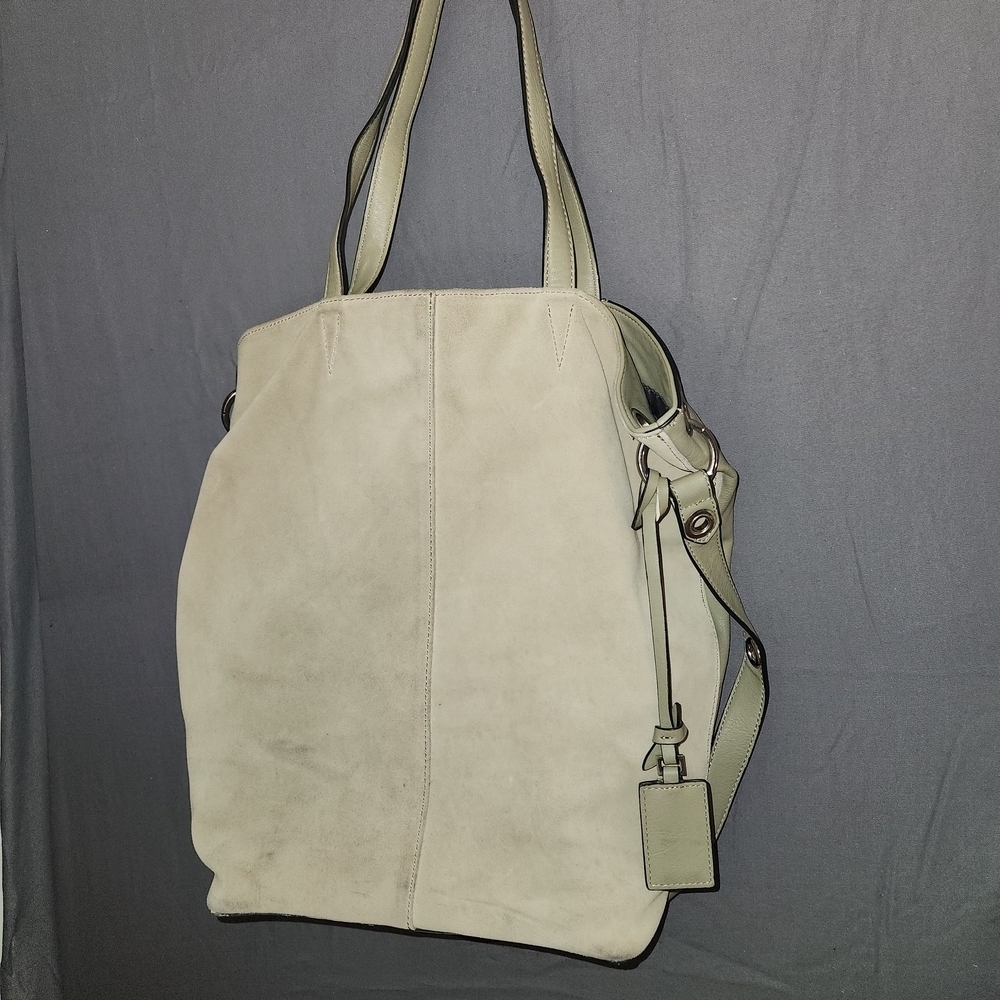 Simply Vera Vera Wang Oakland leather and suede shoulder crossbody tote bag